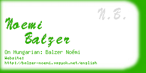 noemi balzer business card